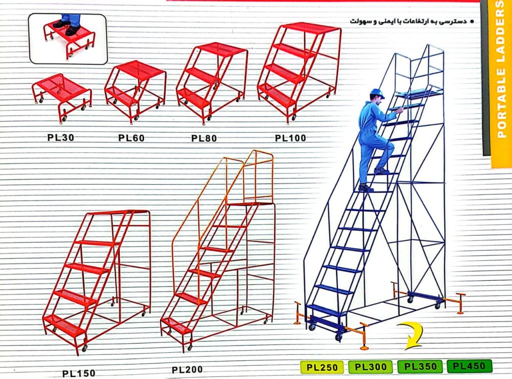 انوع پلکان و نردبان متحرک