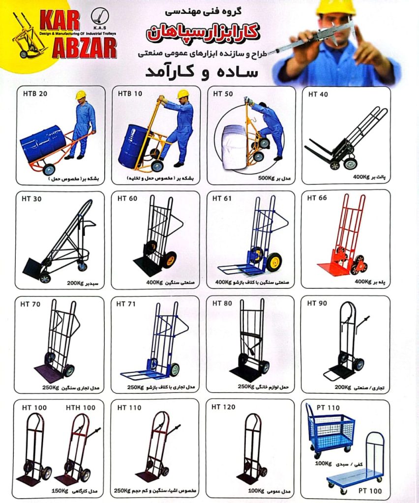 انواع باربرهای دستی